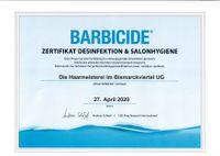 barbicide zertifikat
